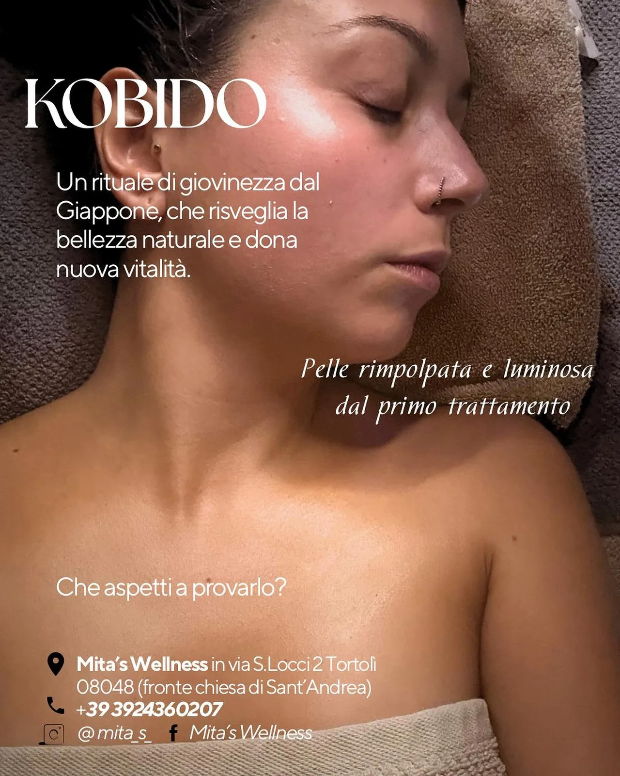 Rituale viso nello studio Mita’s Wellness